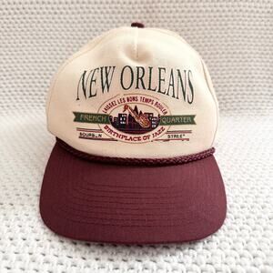Falcon Vintage New Orleans French Quarter Destination Souvenir SnapBack Hat OS